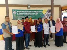 Kepala Desa Sungai Cingam Hadiri Acara Penutupan Pelatihan Pengolahan Hasil Pertanian yang di taja oleh Balai Pelatihan dan Pemberdayaan Masyarakat Transmigrasi Pekanbaru 