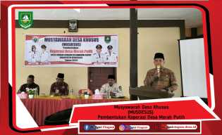Pemerintah Desa Sungai Cingam Gelar Rapat Musyawarah Desa Khusus Pembentukan Koperasi Desa Merah Putih